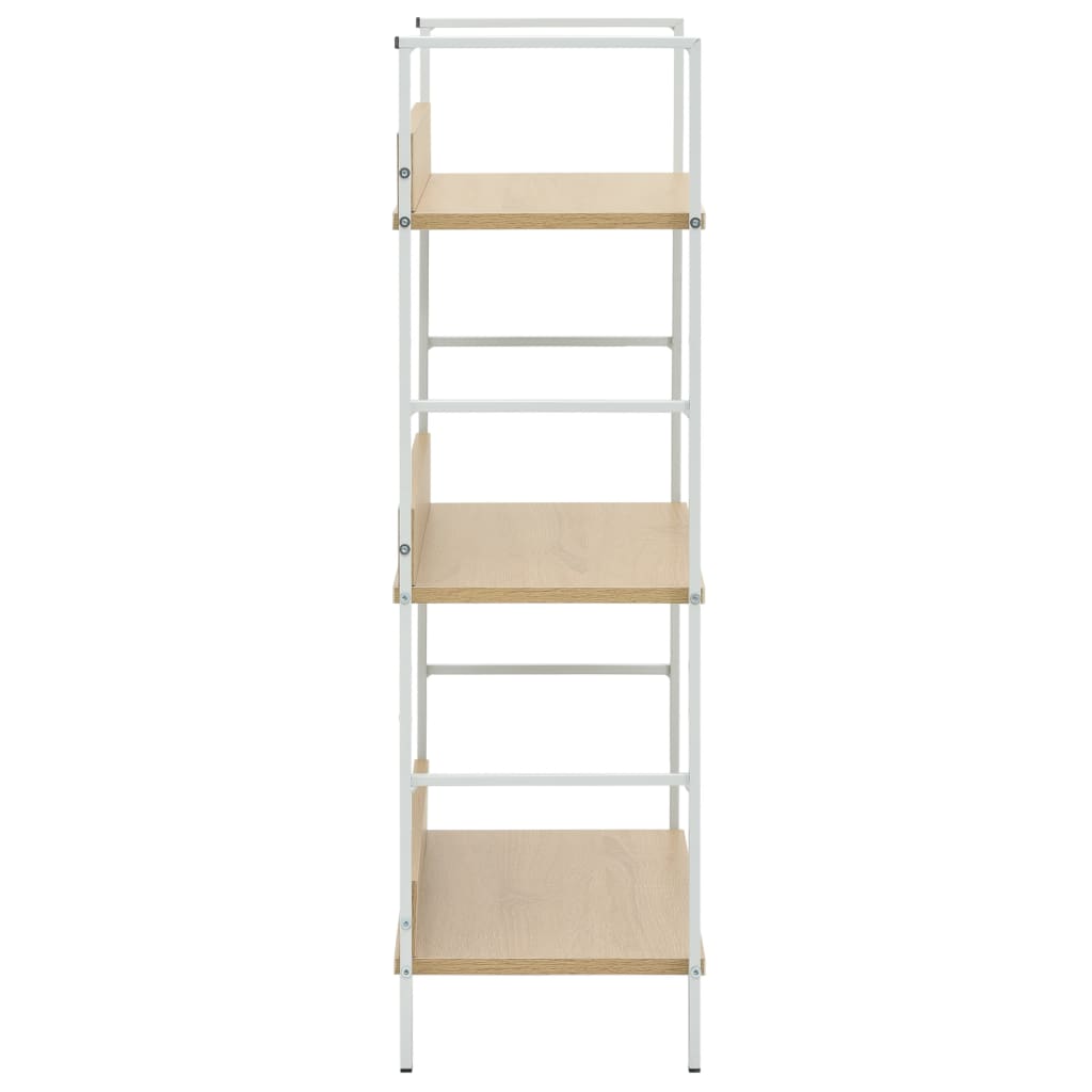 Bibliothèque 3 étagères en chêne 60 × 27,6 × 90,5 cm, matériau bois