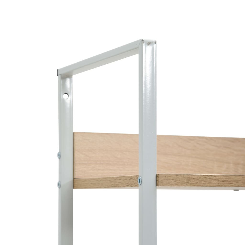 Bibliothèque 3 étagères en chêne 60 × 27,6 × 90,5 cm, matériau bois
