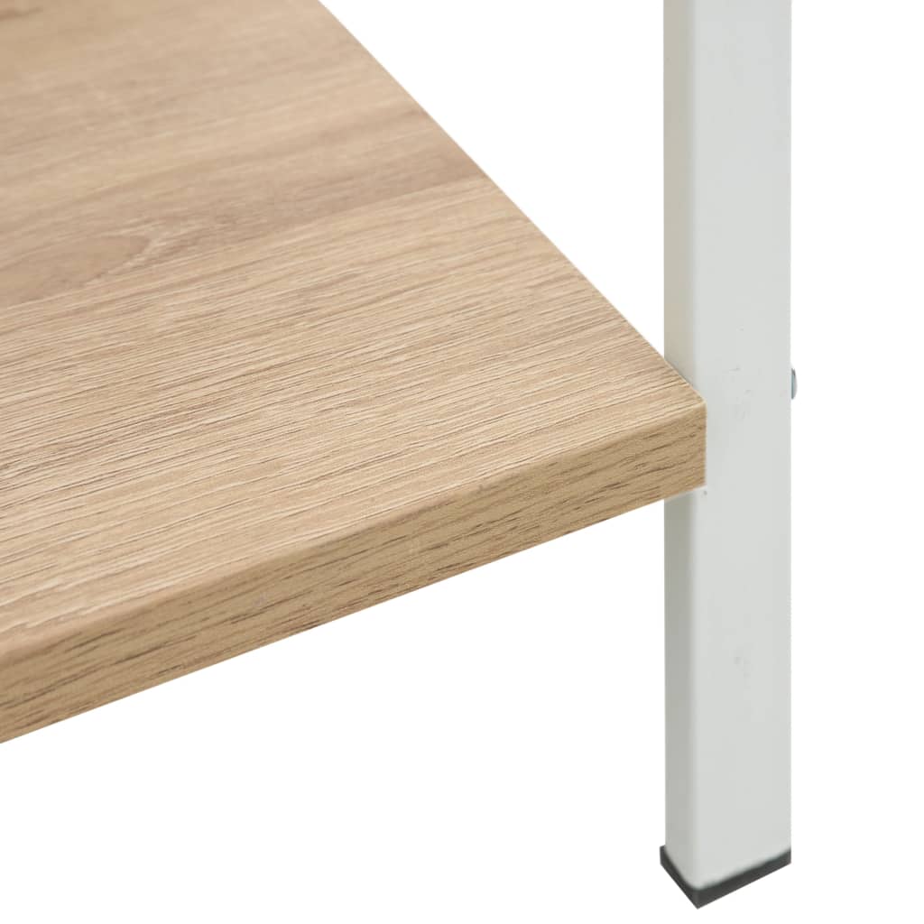 Bibliothèque 3 étagères en chêne 60 × 27,6 × 90,5 cm, matériau bois