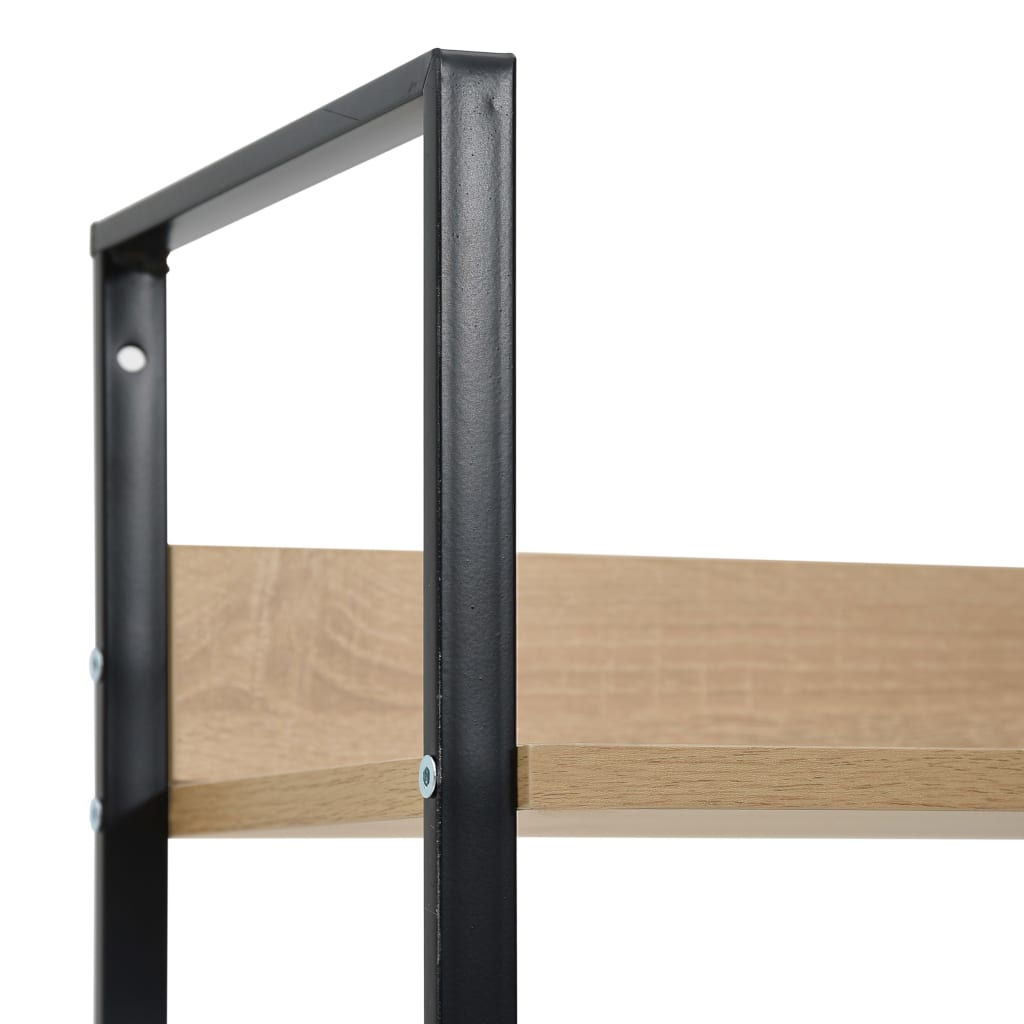Bookcase 5 shelves oak 60x27.6x158.5 cm wood material