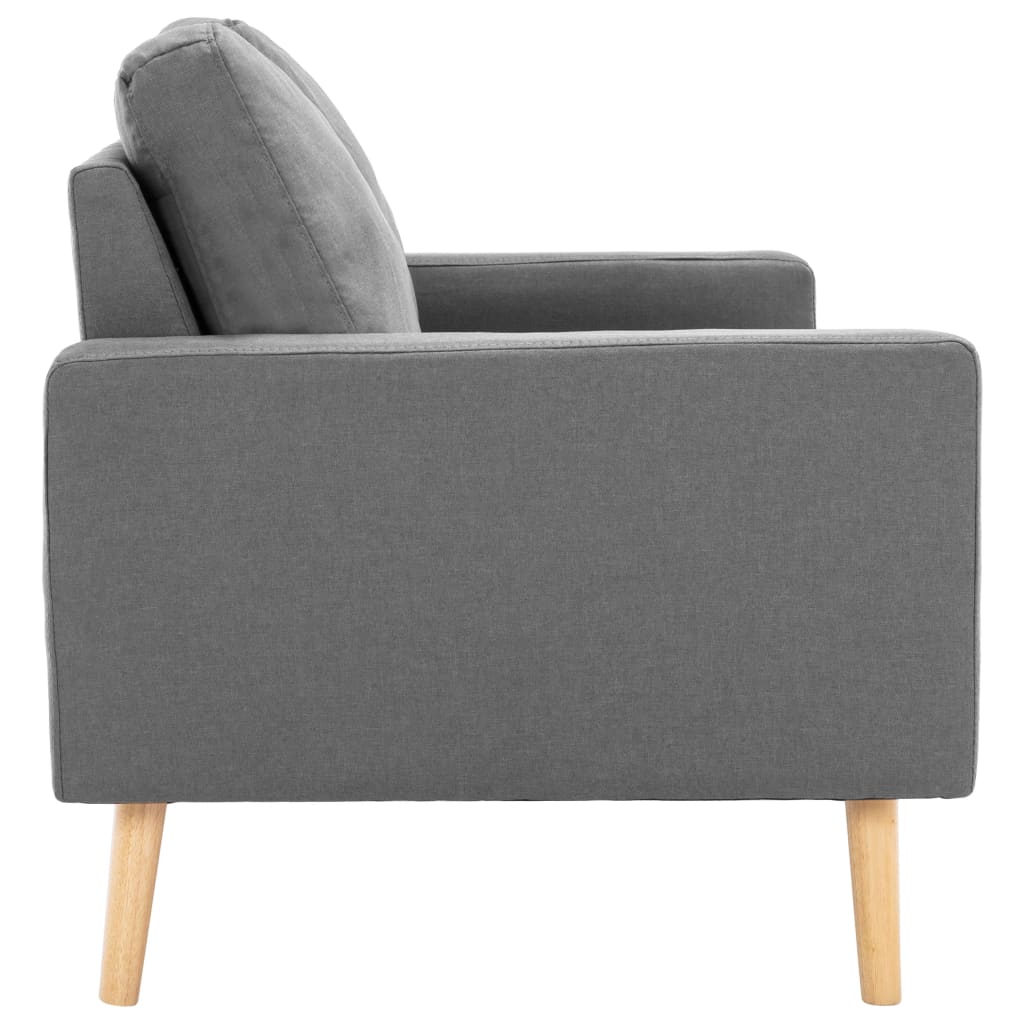 Canapé 2 places en tissu gris clair