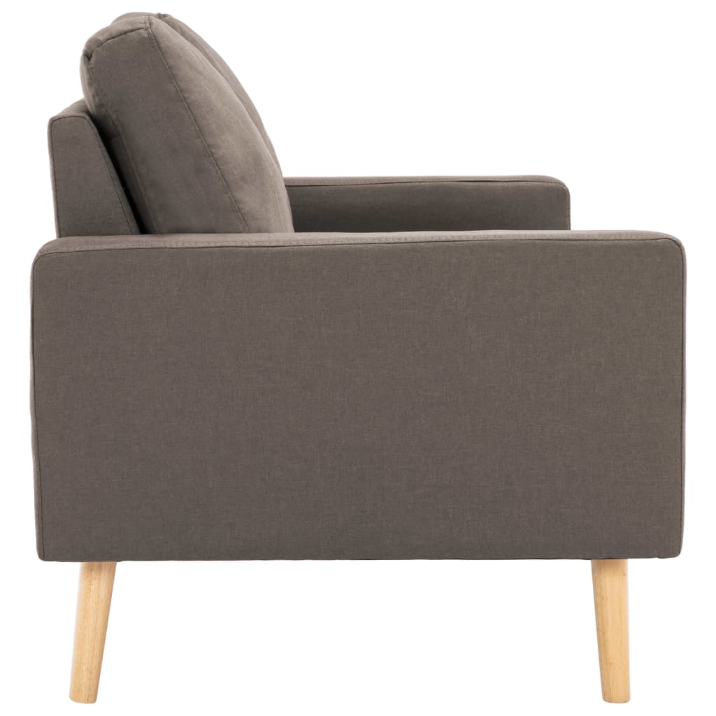 Canapé 2 places en tissu taupe