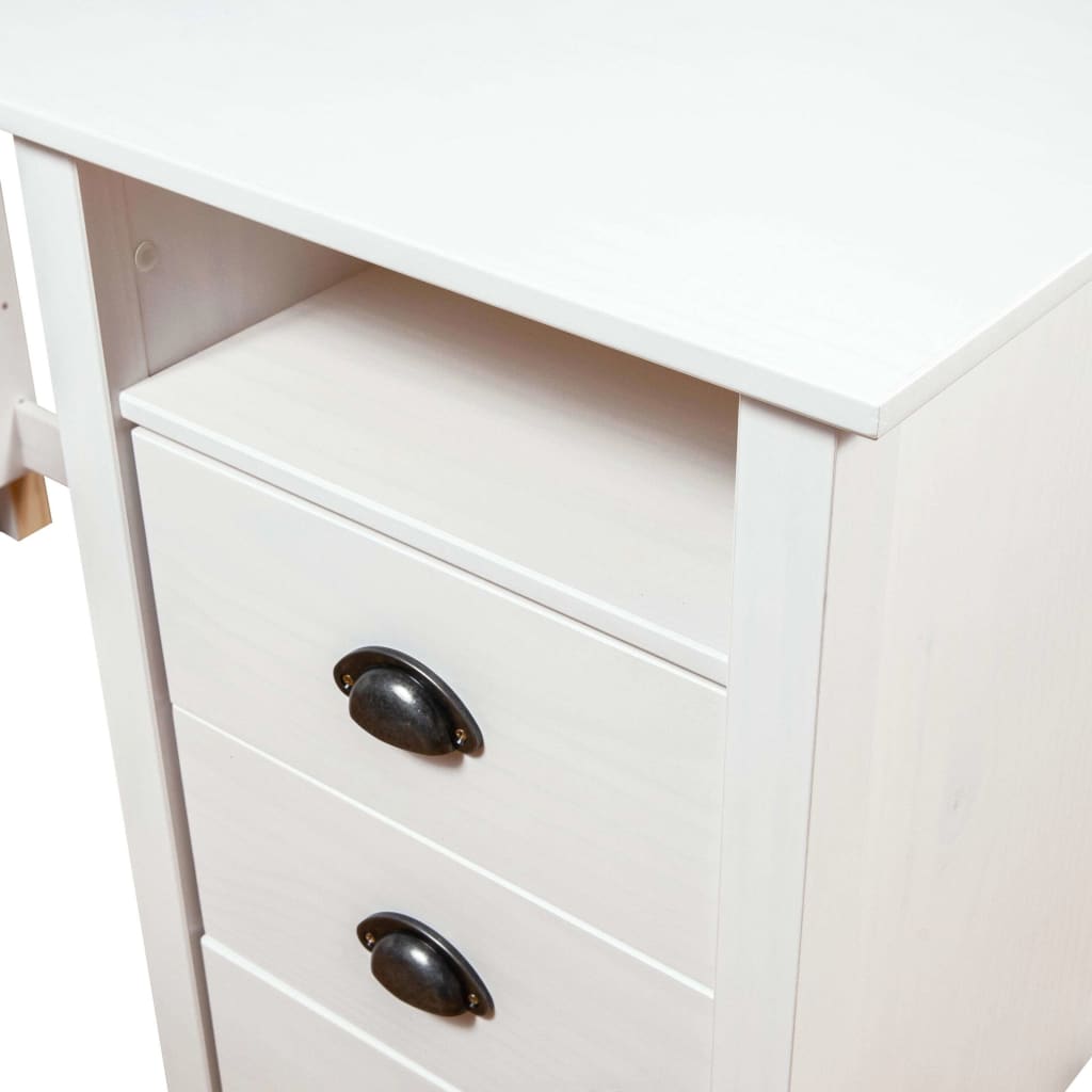 Hill desk with 3 drawers 120x50x74 cm pinewood