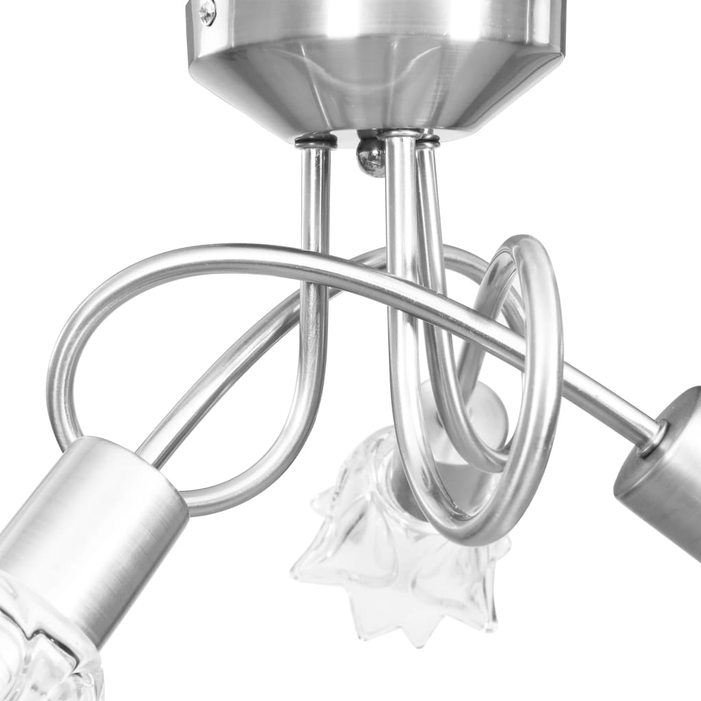 Abat-jour en verre pour plafonnier pour 3 ampoules E14