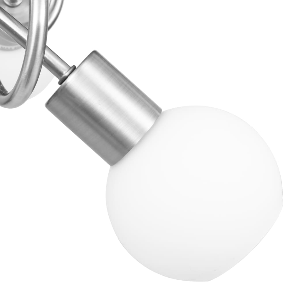 Ceiling light with ceramic lampshades for 3 E14 bulbs