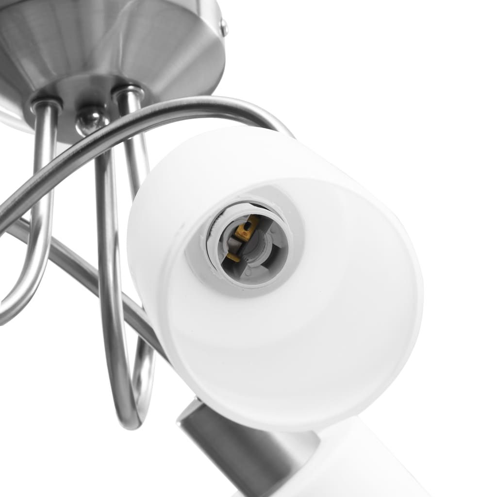 Ceiling light with ceramic lampshades for 3 E14 bulbs