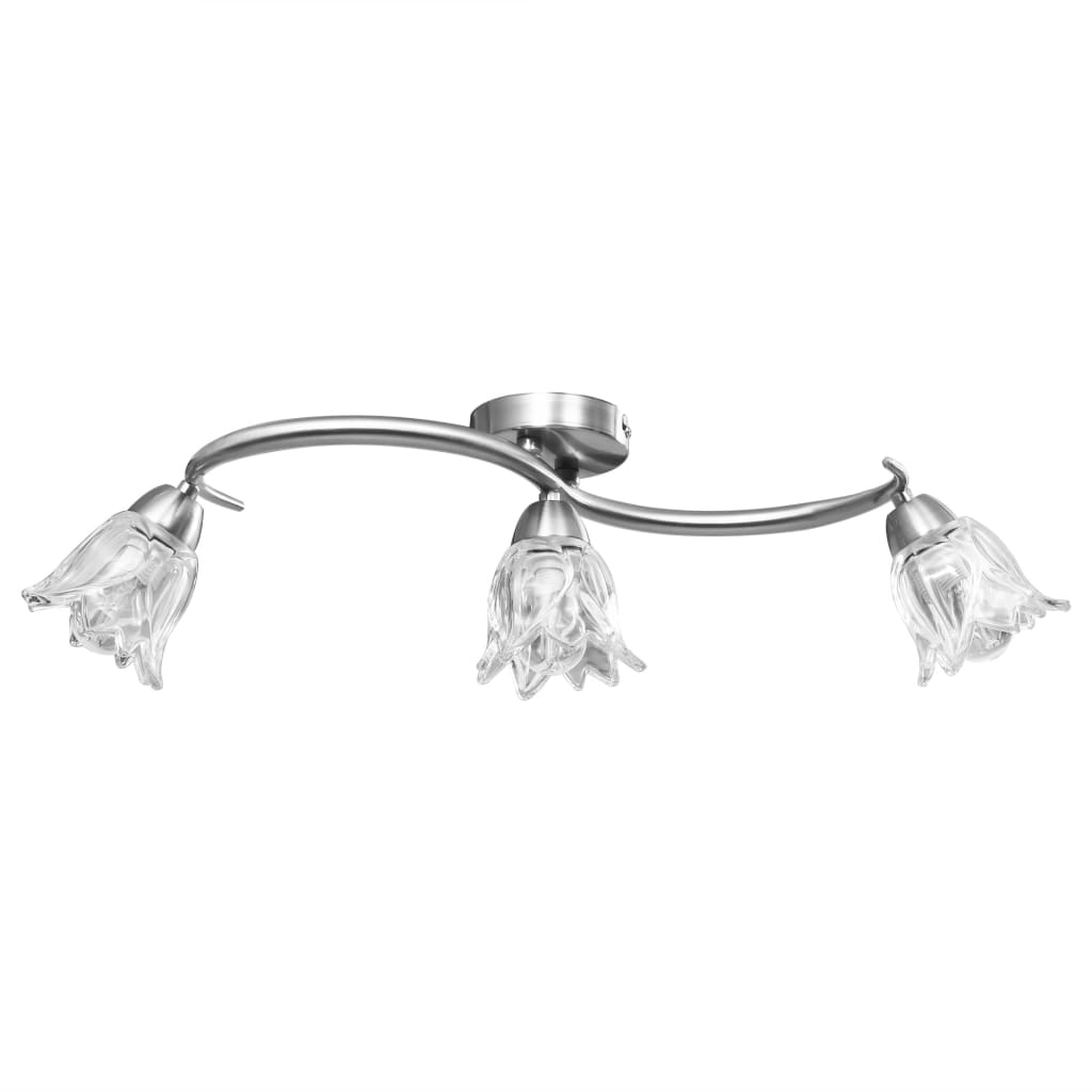 Ceiling light with glass shades for 3 E14 bulbs