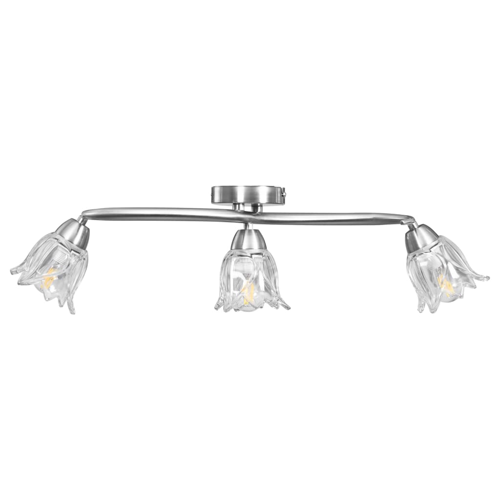 Ceiling light with glass shades for 3 E14 bulbs