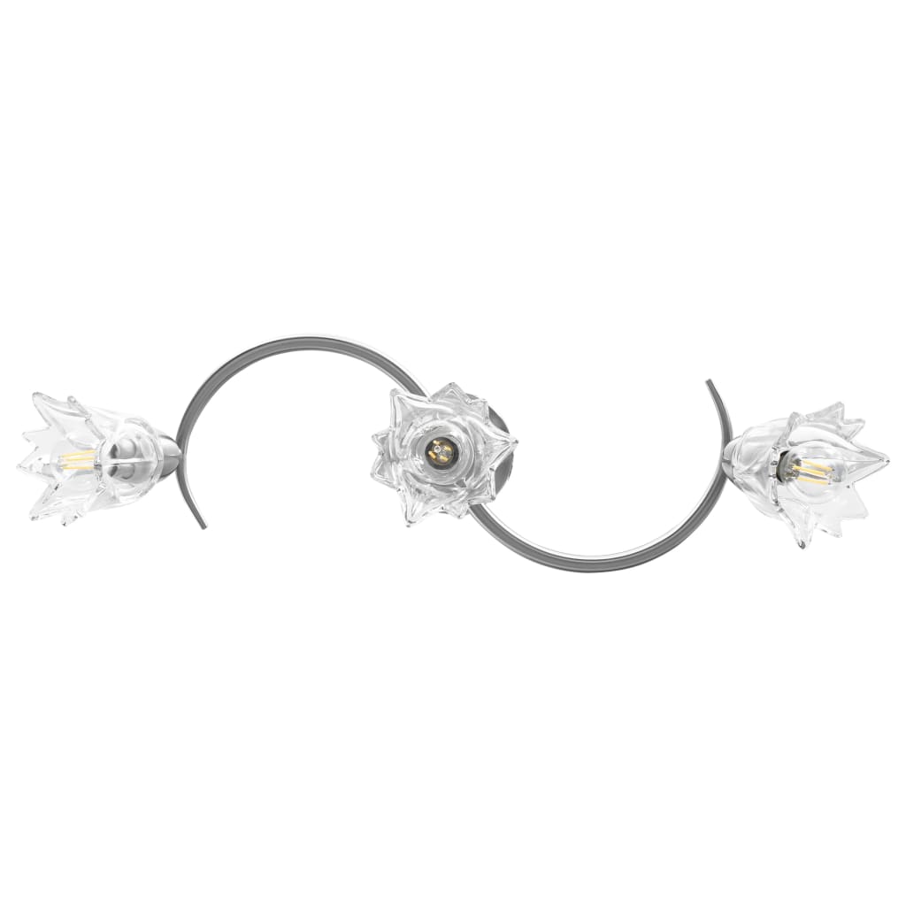 Ceiling light with glass shades for 3 E14 bulbs