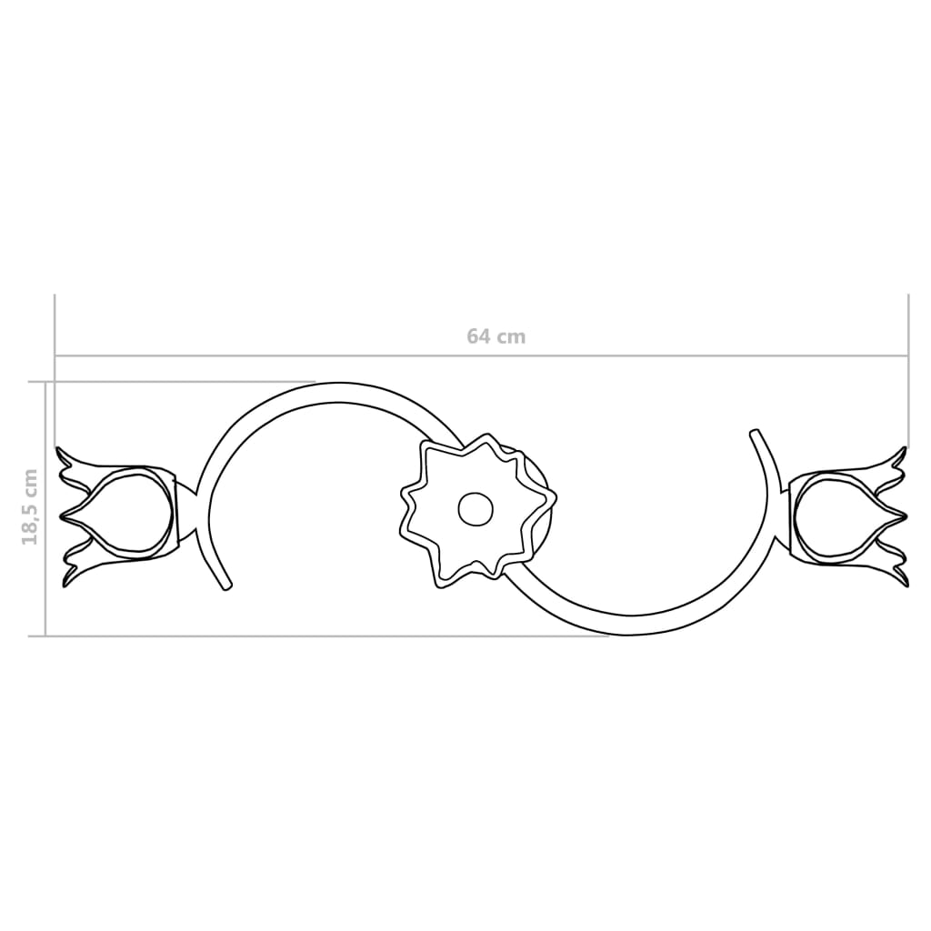 Ceiling light with glass shades for 3 E14 bulbs