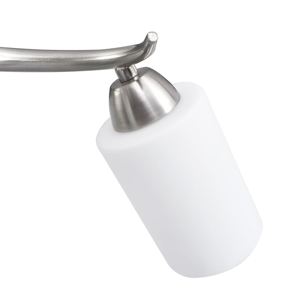 Ceiling light with ceramic lampshades for 3 E14 bulbs