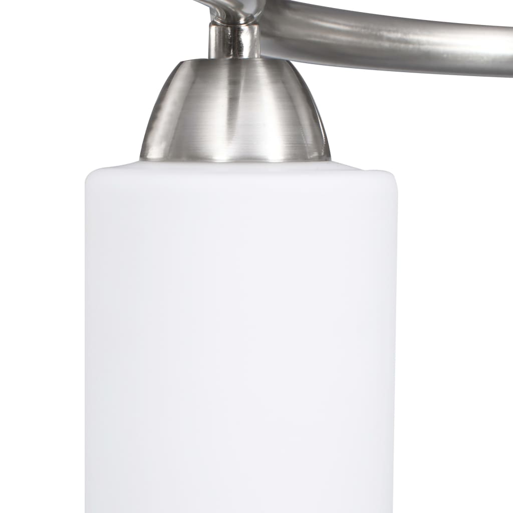 Ceiling light with ceramic lampshades for 3 E14 bulbs