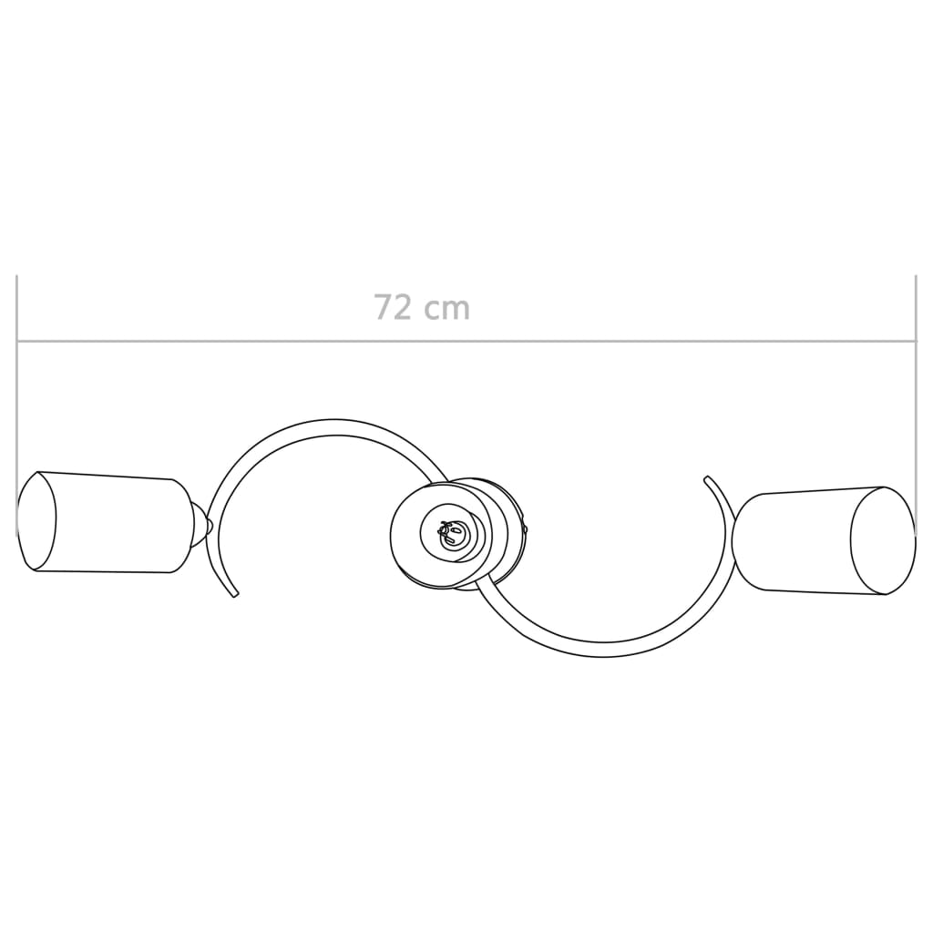Ceiling light with ceramic lampshades for 3 E14 bulbs