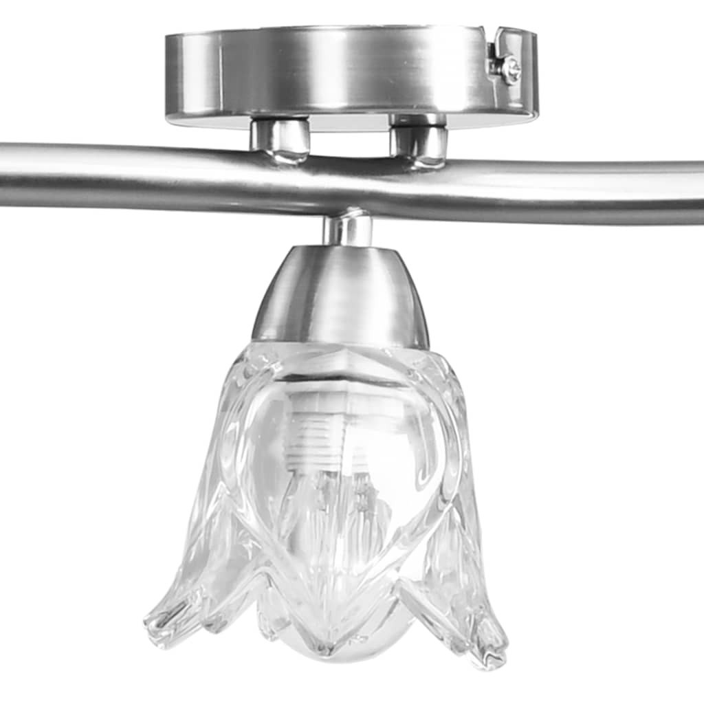 Ceiling light with glass shades for 5 E14 bulbs