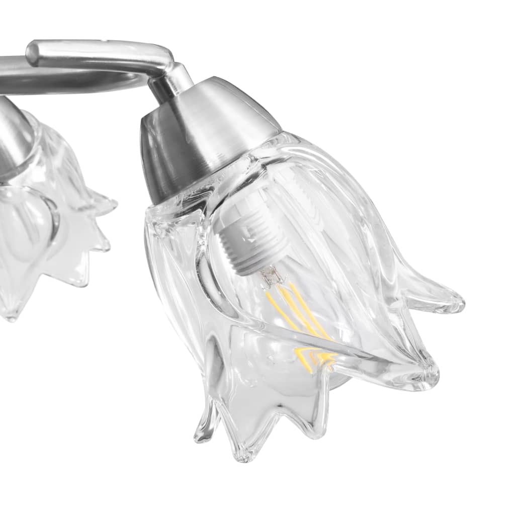 Ceiling light with glass shades for 5 E14 bulbs