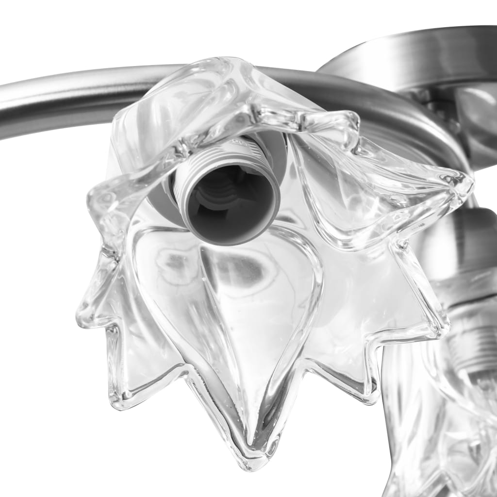 Ceiling light with glass shades for 5 E14 bulbs