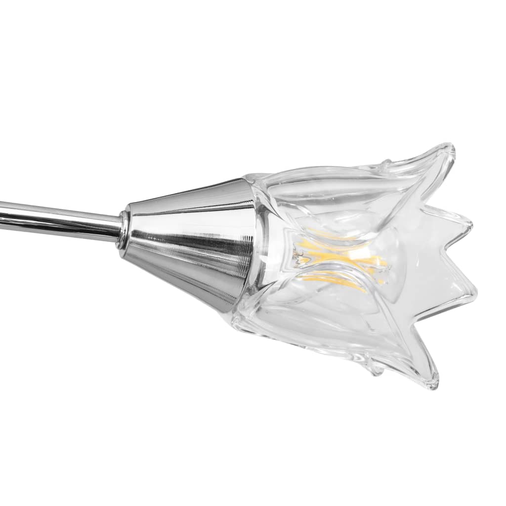 Ceiling light with glass shades for 5 E14 bulbs