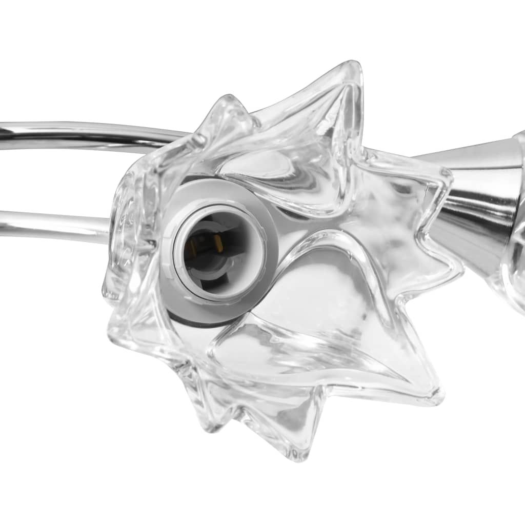 Ceiling light with glass shades for 5 E14 bulbs