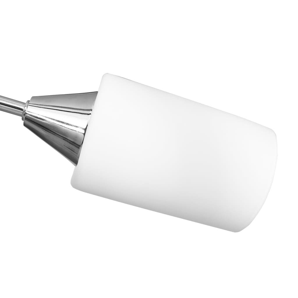 Ceiling light with ceramic lampshades for 5 E14 bulbs
