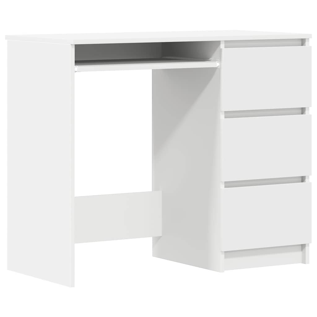Bureau blanc 90x45x76 cm en bois