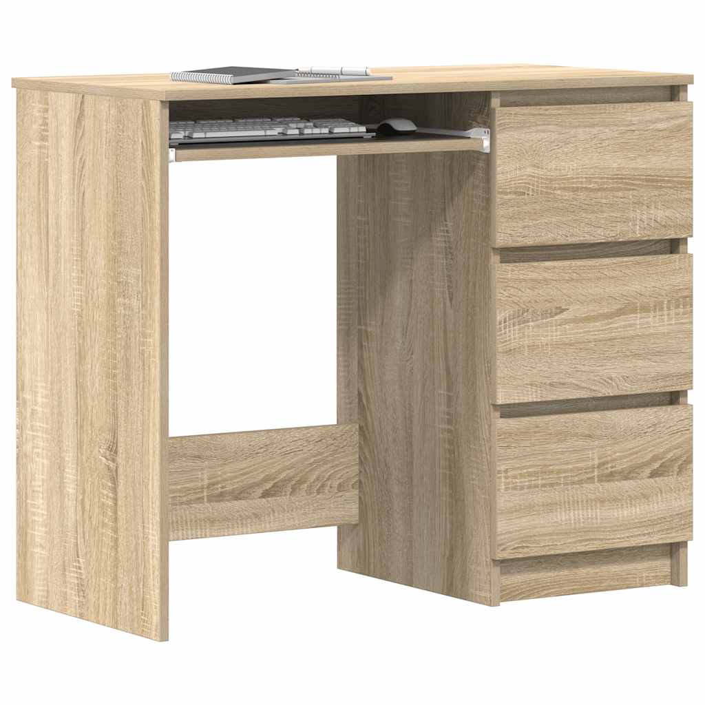 Desk Sonoma Oak 90x45x76 cm Wood Material