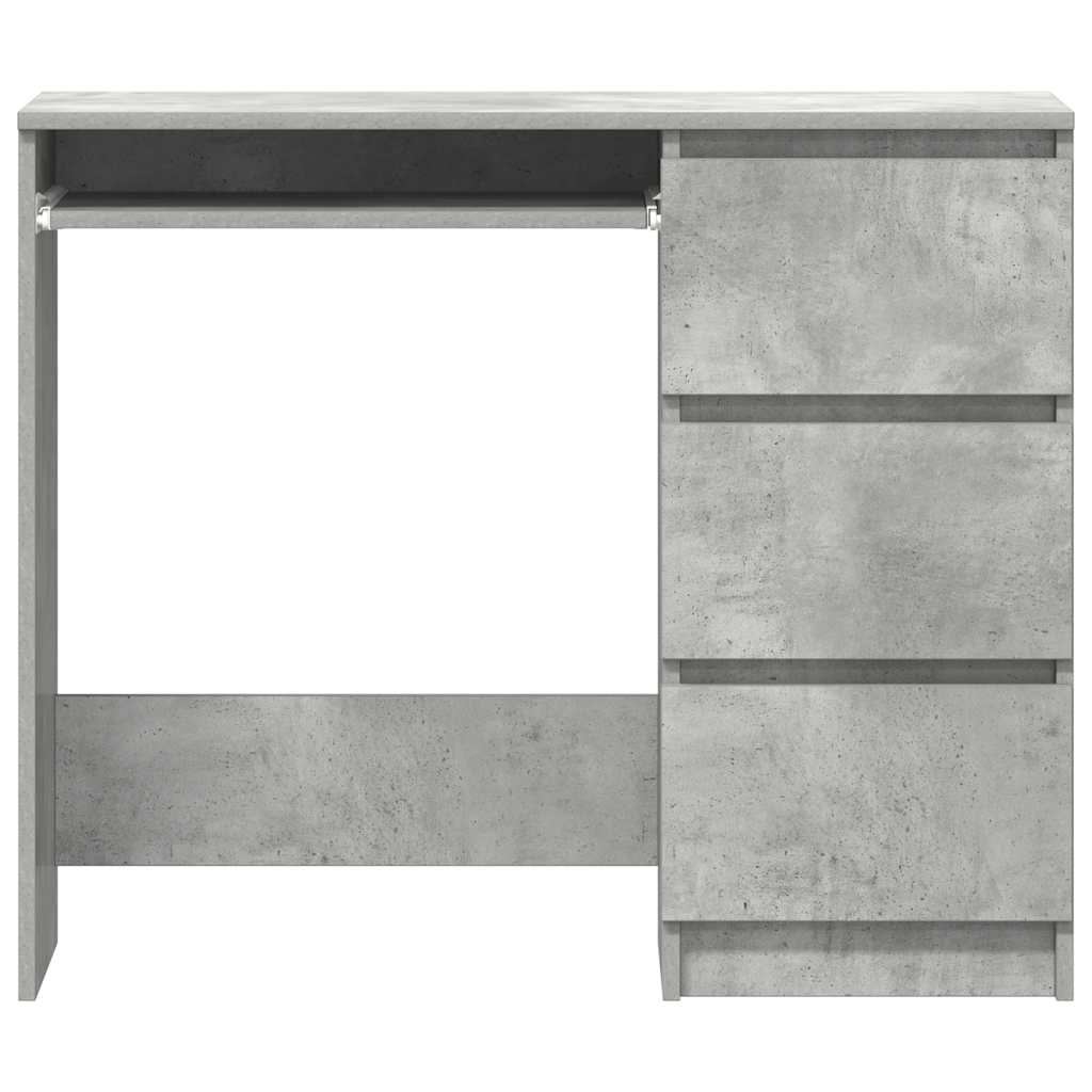 Desk concrete grey 90x45x76 cm wood material