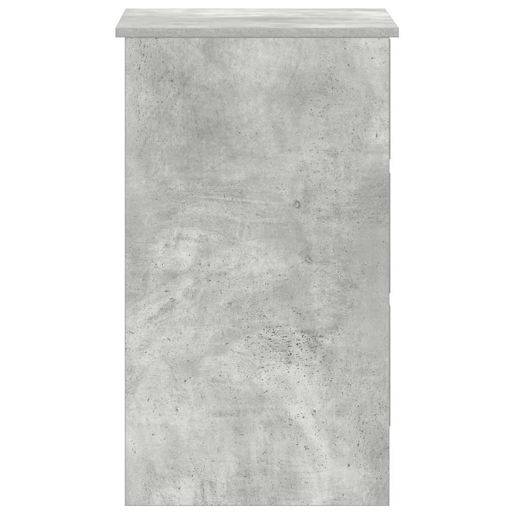 Desk concrete grey 90x45x76 cm wood material