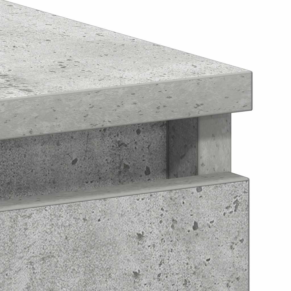 Desk concrete grey 90x45x76 cm wood material
