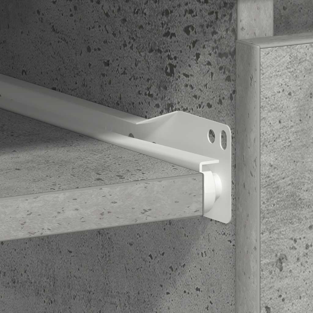 Desk concrete grey 90x45x76 cm wood material