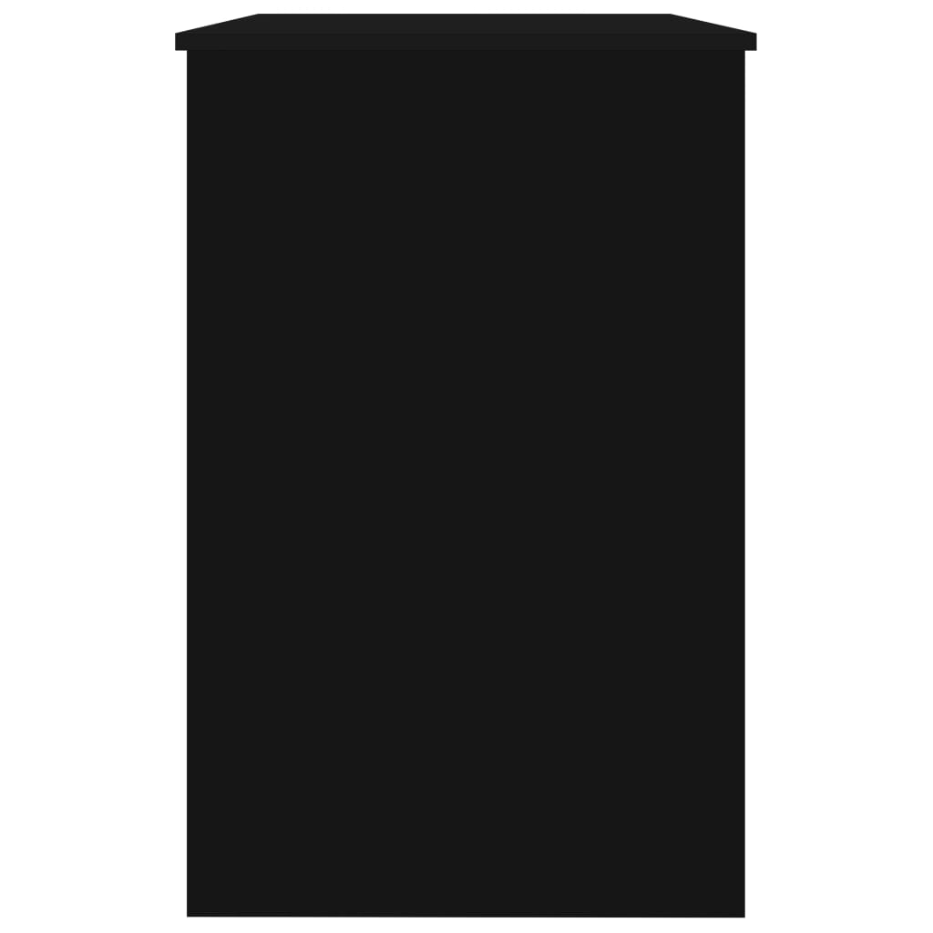 Schreibtisch Hochglanz-Schwarz 100x50x76 cm Holzwerkstoff