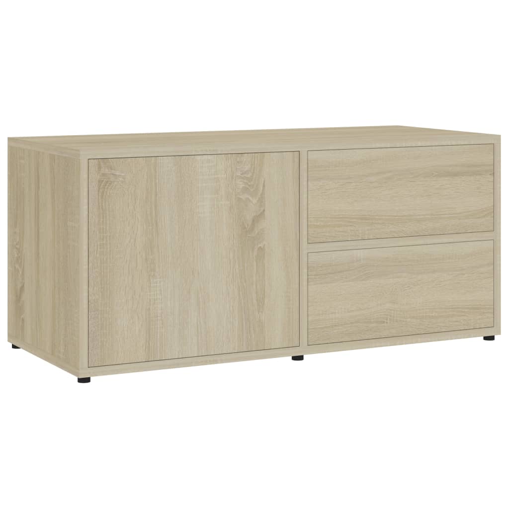 Meuble TV chêne Sonoma 80x34x36 cm matériau bois