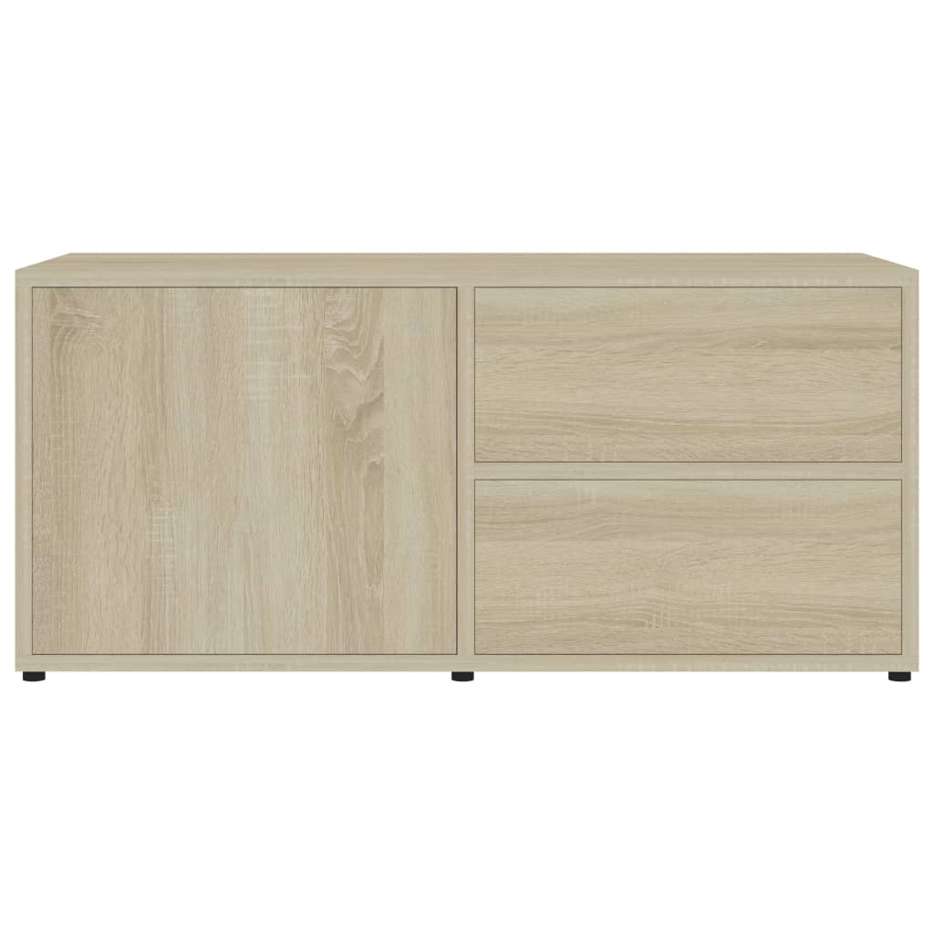 Meuble TV chêne Sonoma 80x34x36 cm matériau bois