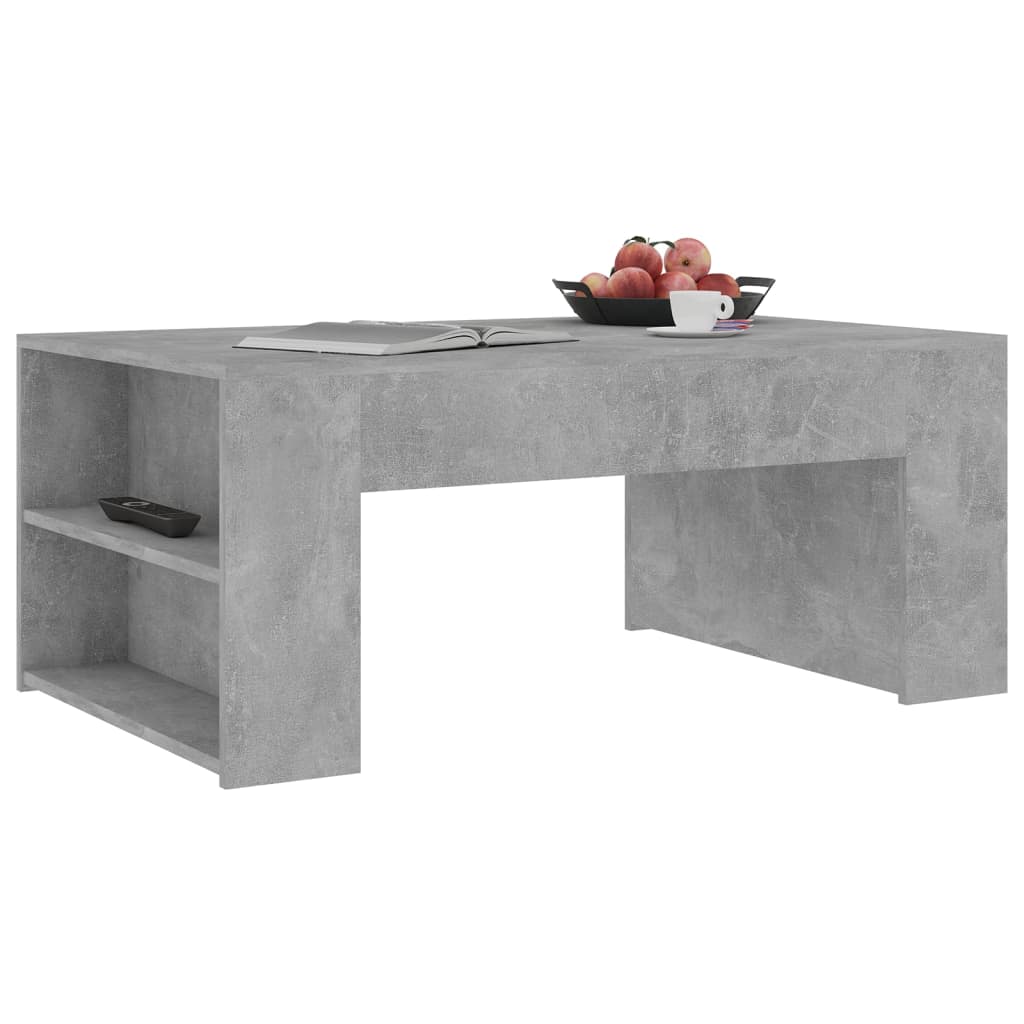 Couchtisch Betongrau 100x60x42 cm Holzwerkstoff