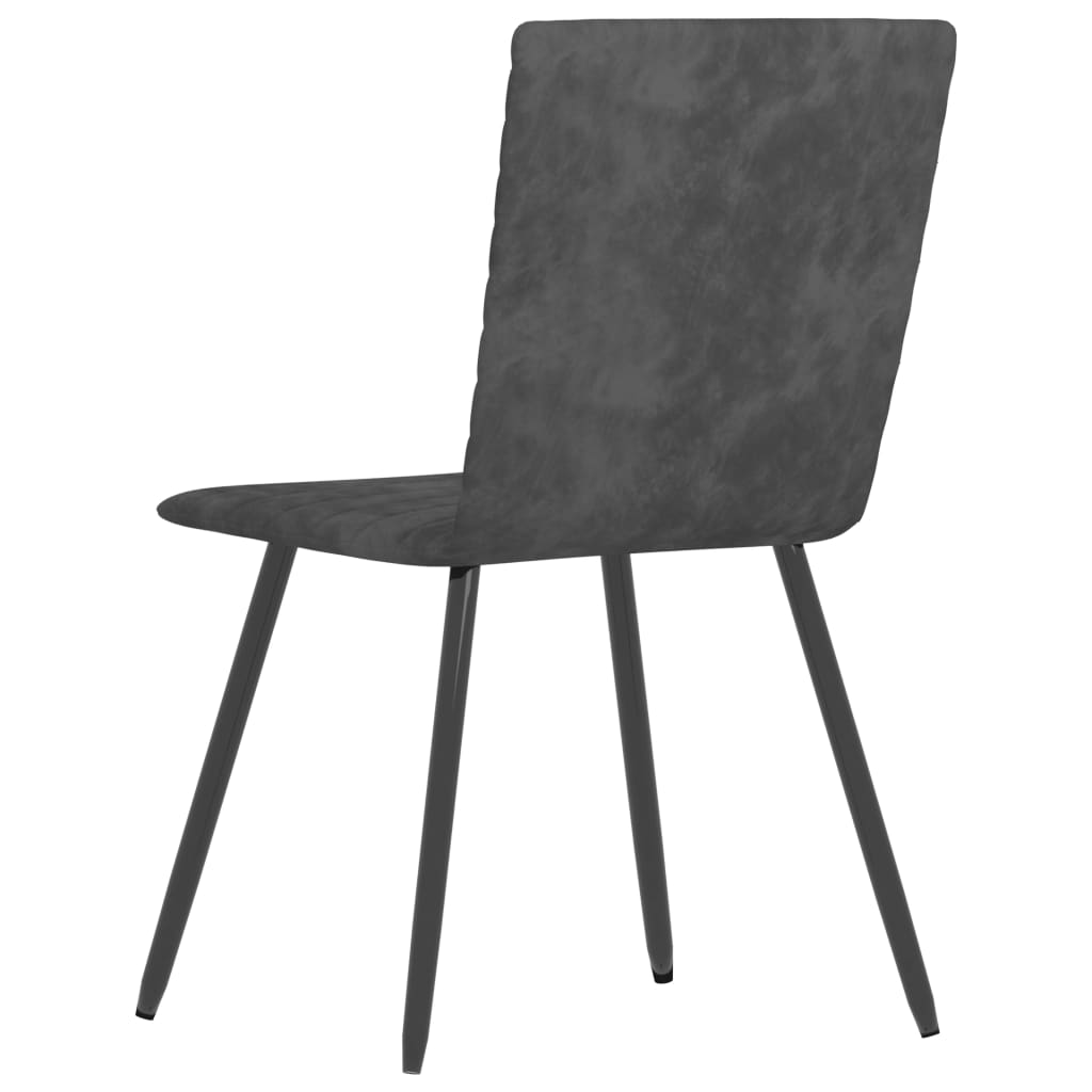 Esszimmerstühle 4 Stk. Grau Samt