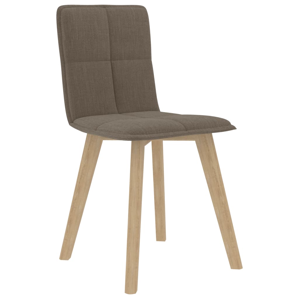 Esszimmerstühle 4 Stk. Taupe Stoff
