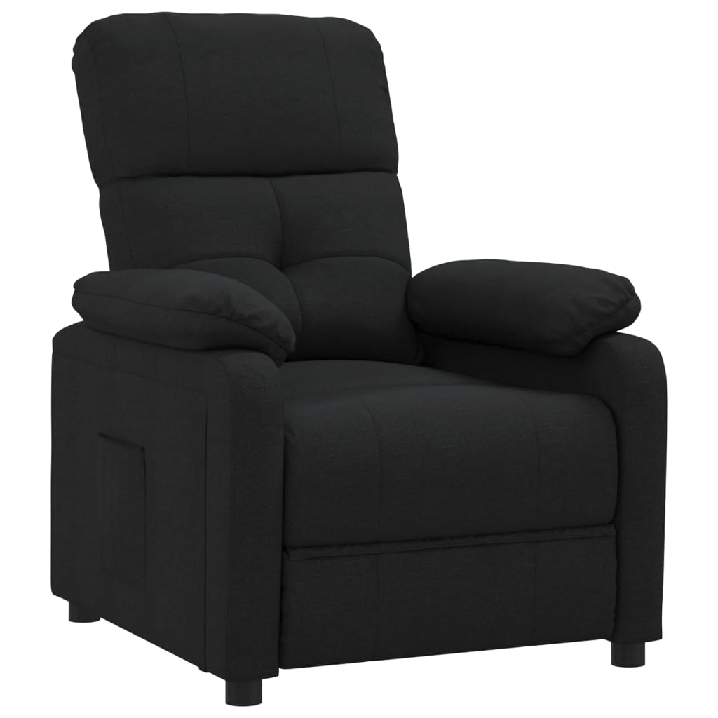 Fauteuil de relaxation tissu noir