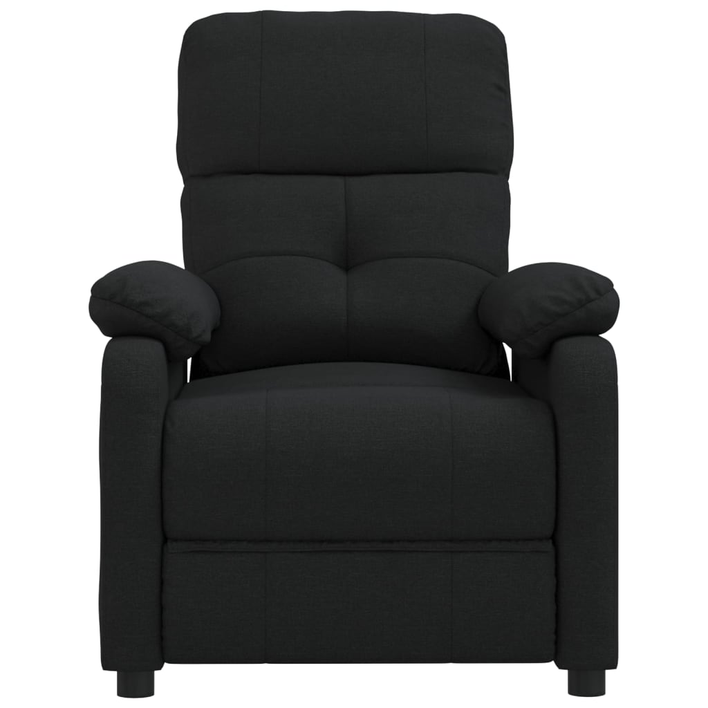 Fauteuil de relaxation tissu noir