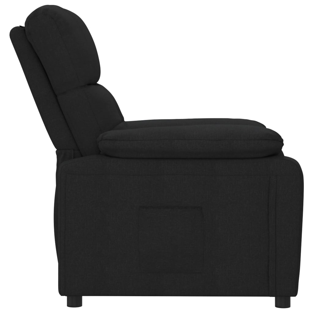 Fauteuil de relaxation tissu noir