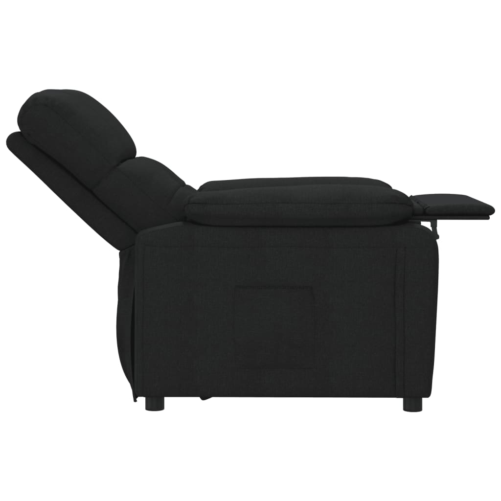 Fauteuil de relaxation tissu noir