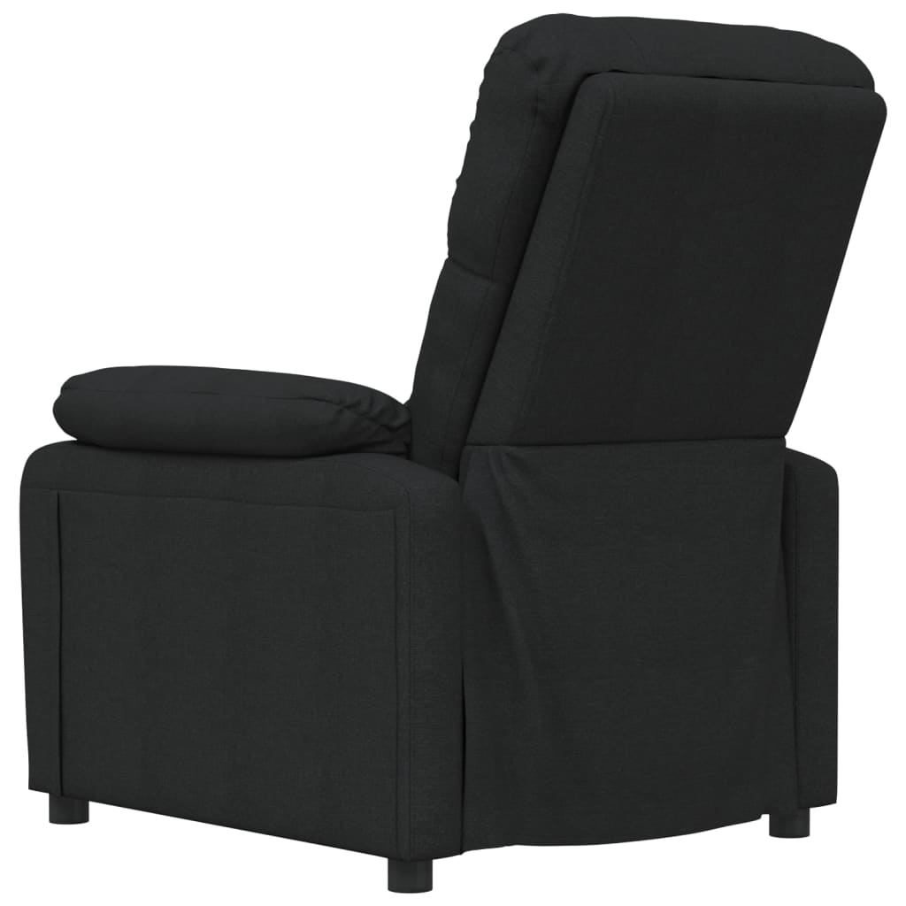 Fauteuil de relaxation tissu noir