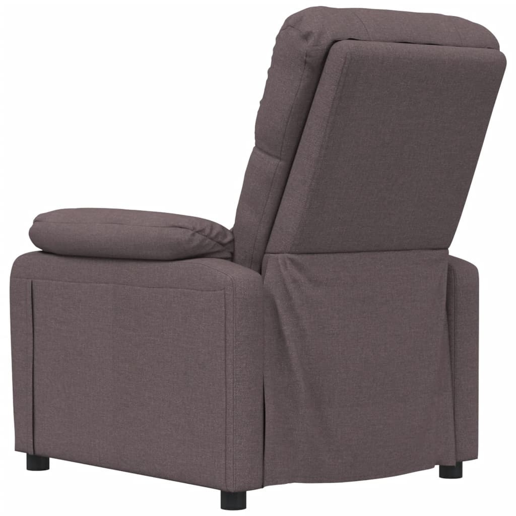Fauteuil de massage tissu marron foncé