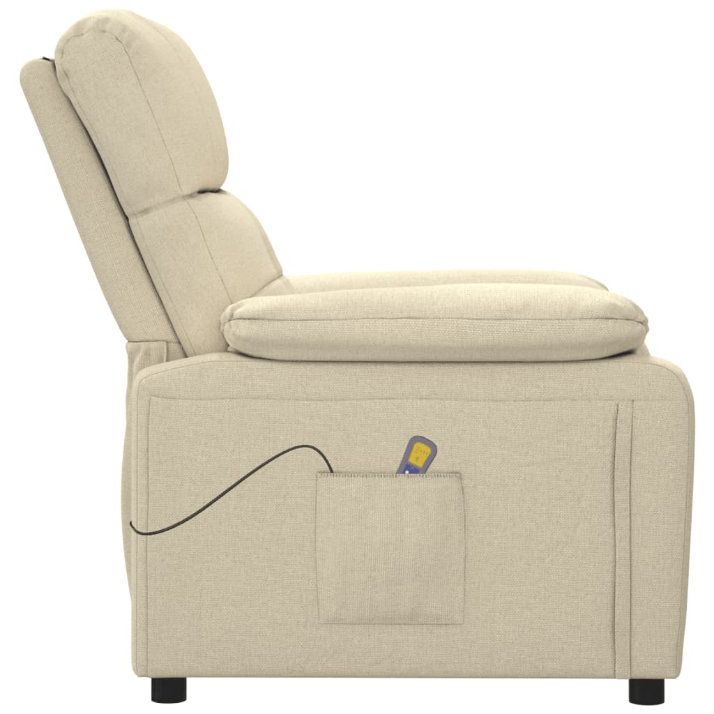 Fauteuil de massage tissu crème