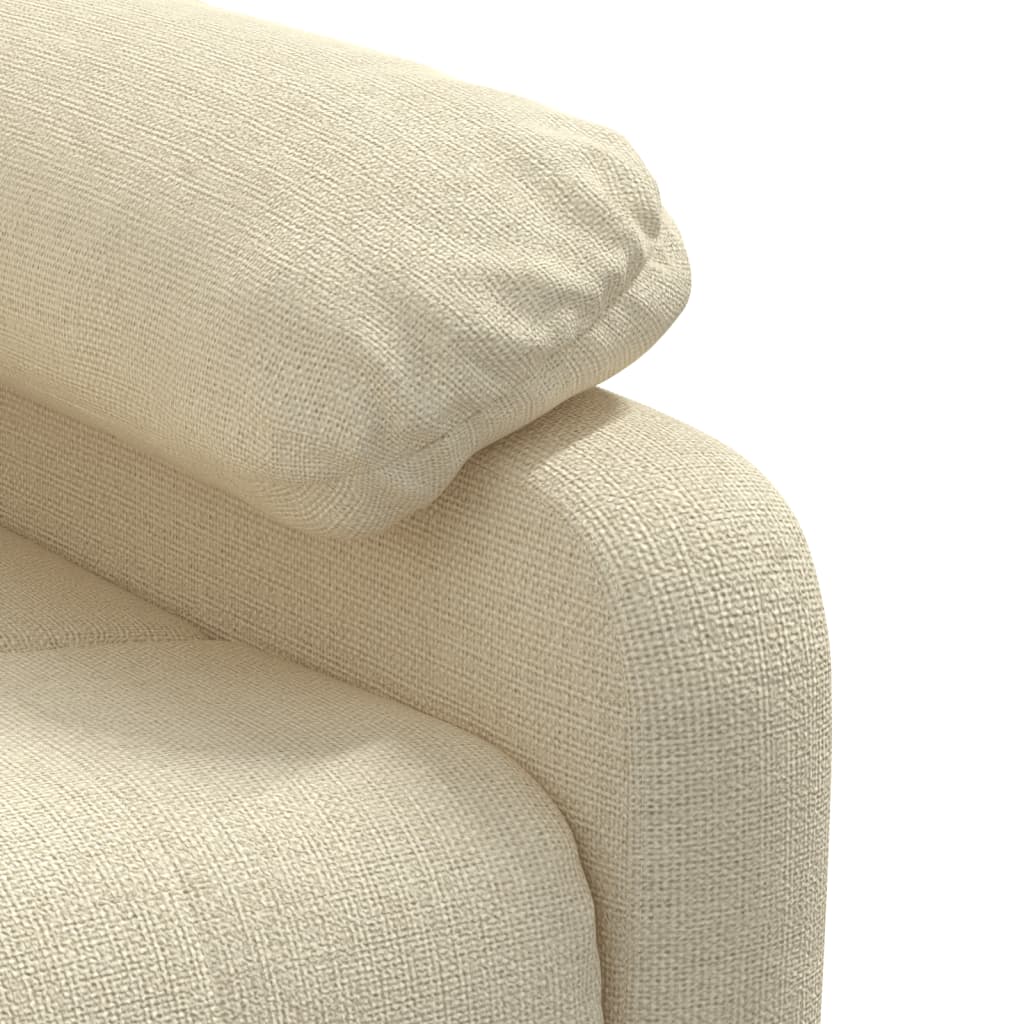 Fauteuil de massage tissu crème