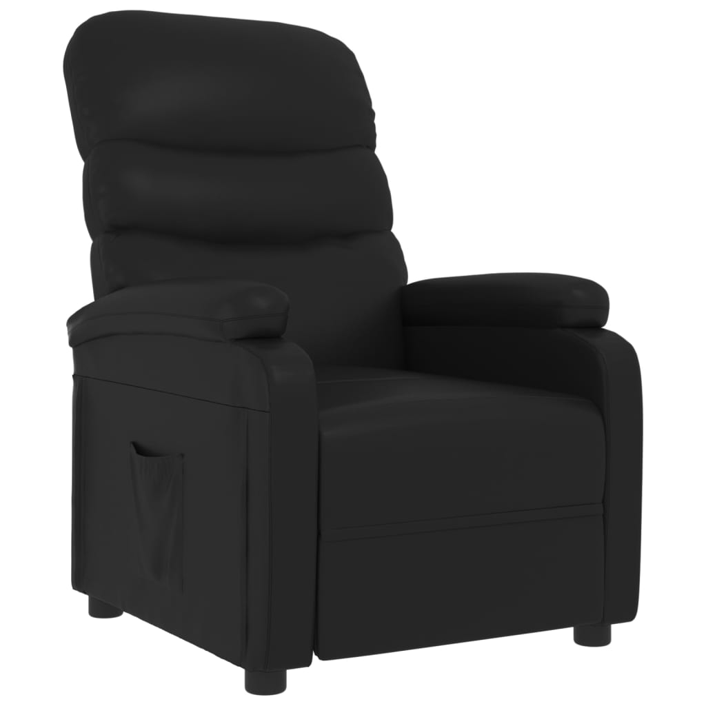 Relaxsessel Schwarz Kunstleder