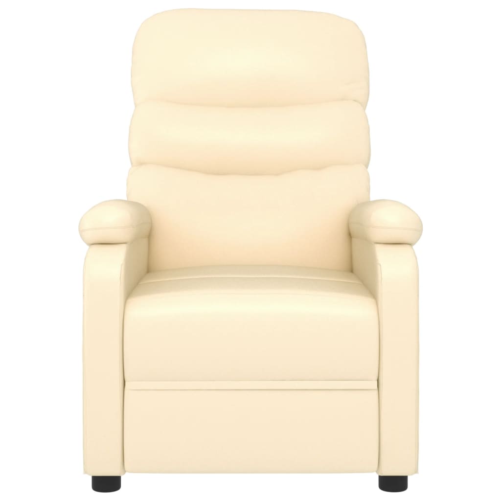 Relaxsessel Creme Kunstleder