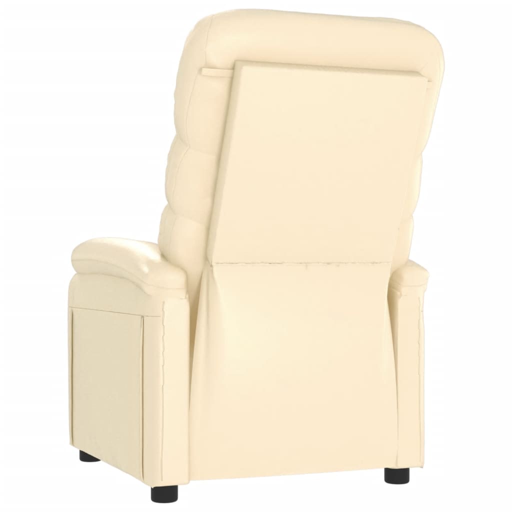 Relaxsessel Creme Kunstleder