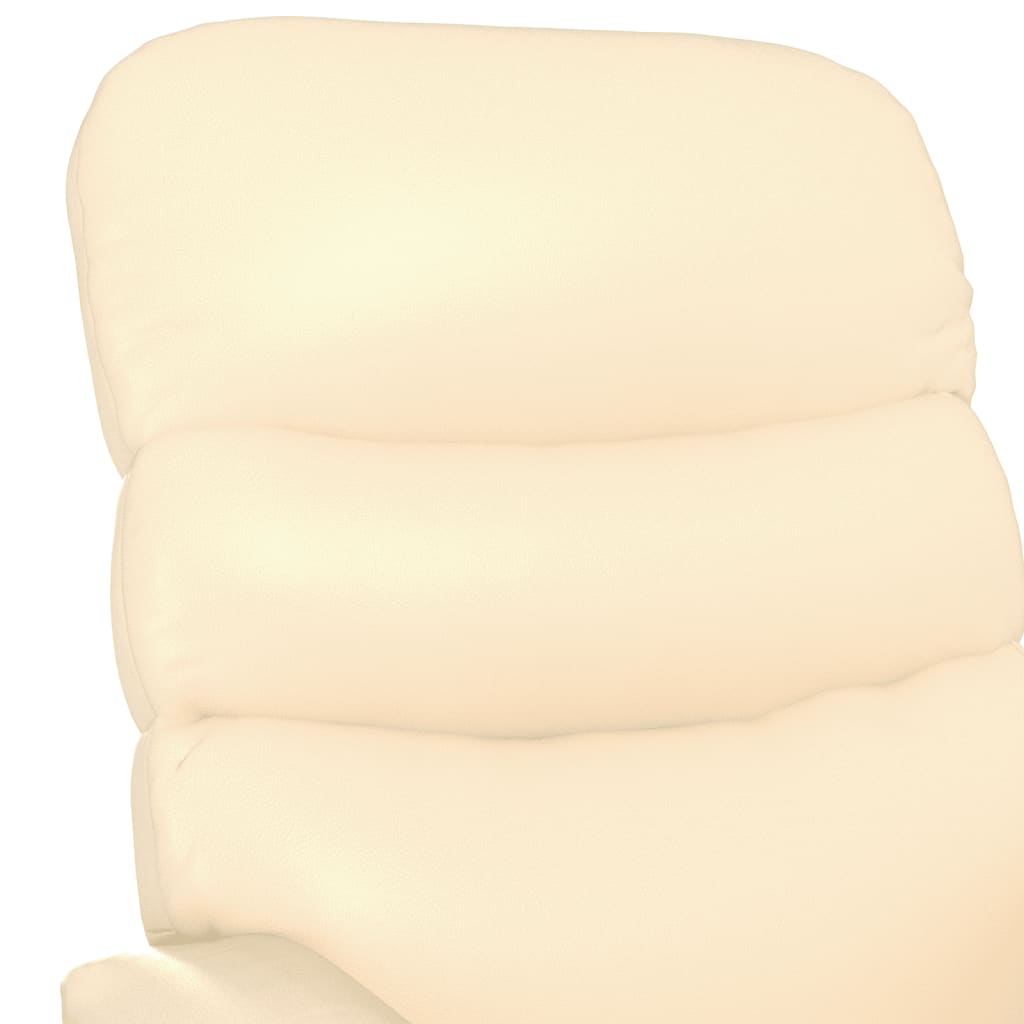 Relaxsessel Creme Kunstleder