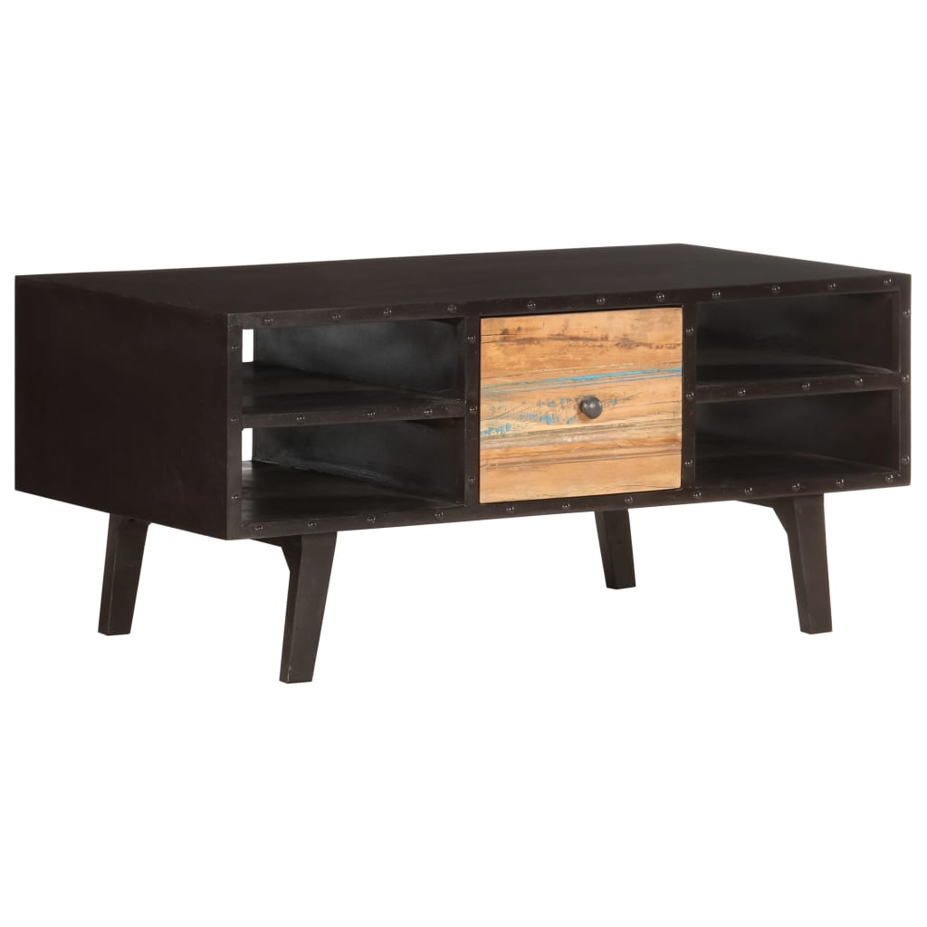Coffee table 100x50x45 cm solid reclaimed wood