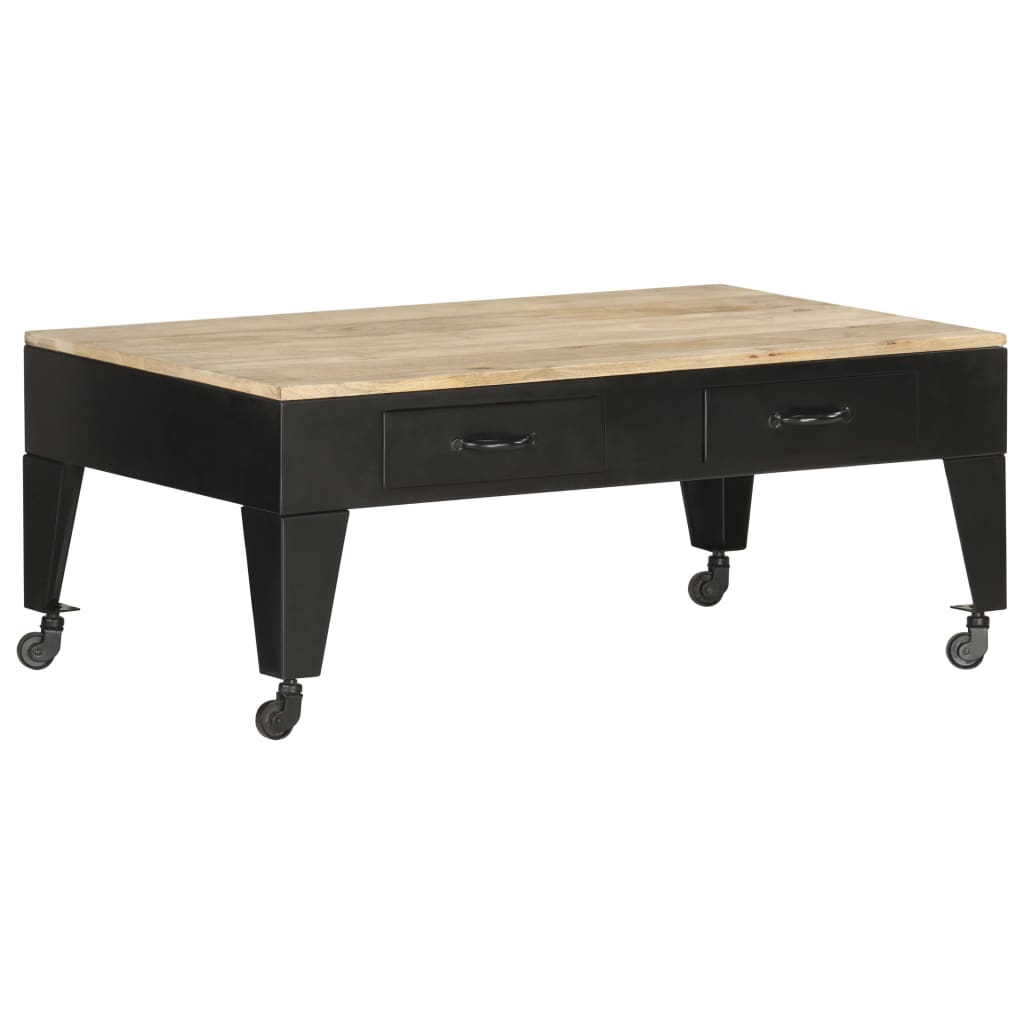 Couchtisch 100×60×40 cm Mango Massivholz