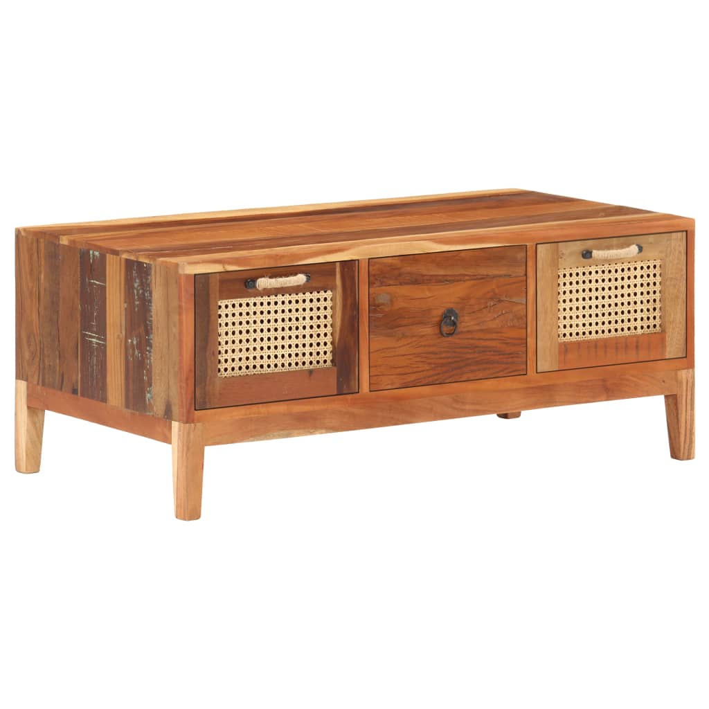 Couchtisch 100x50x40 cm Altholz Massiv